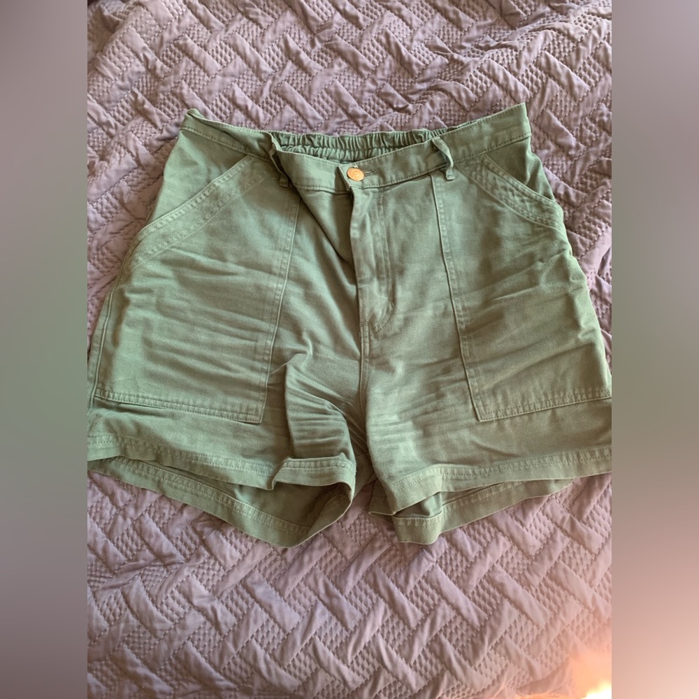 Big Bud Press Work Shorts- Dark Green Emerald
